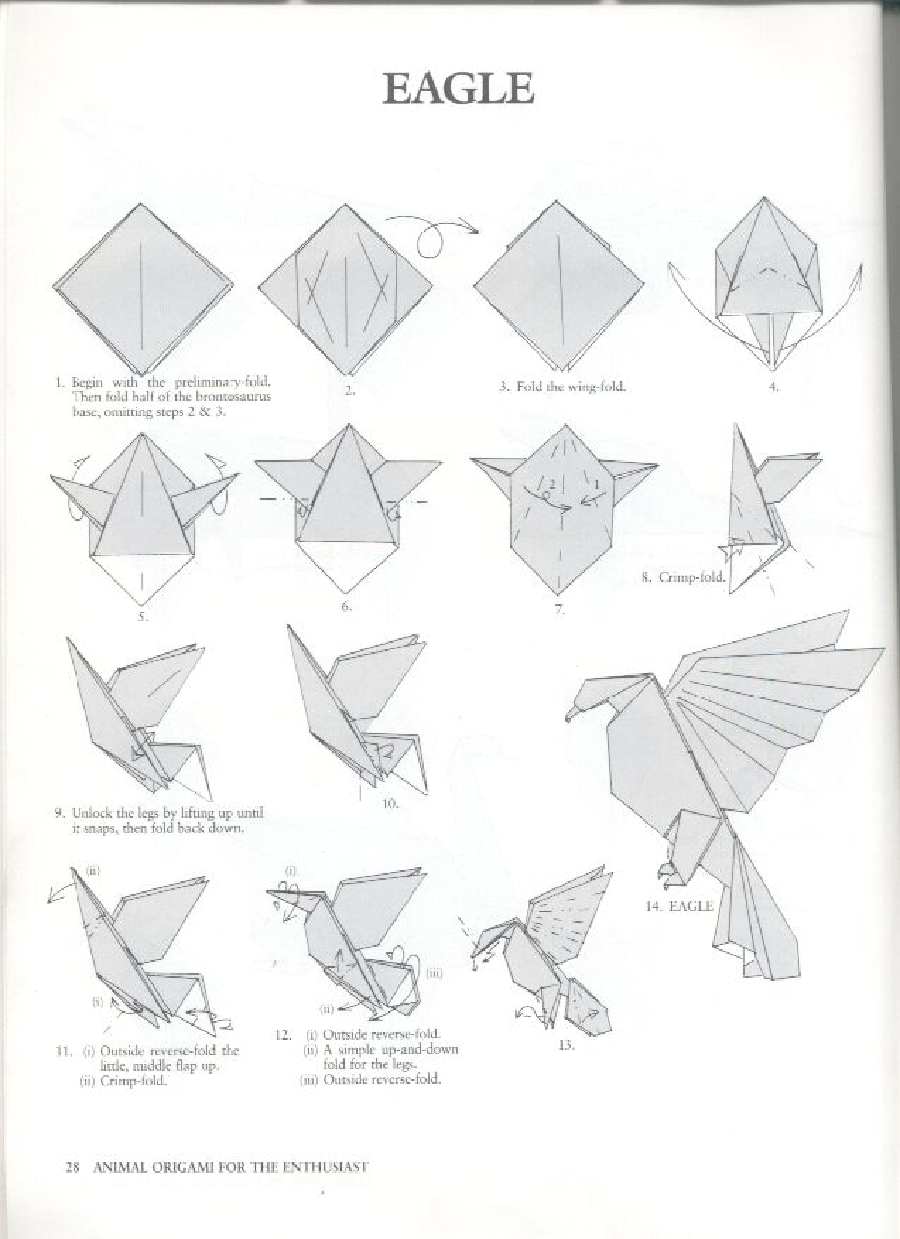 Eagle folding diagrams page